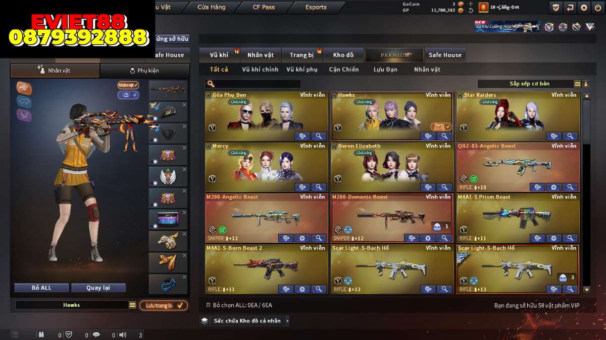 shop acc cf uy tin gia re